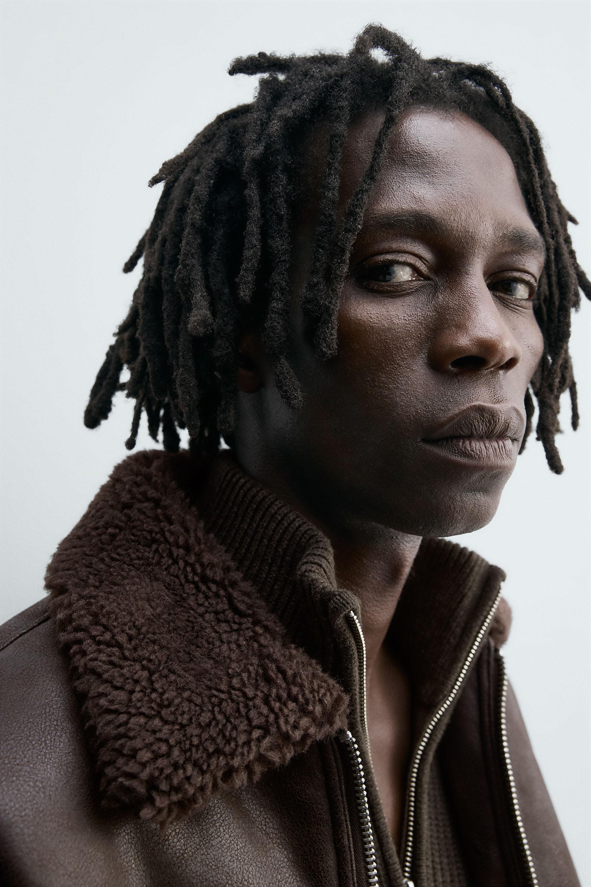 DOUBLE FACED FAUX LEATHER JACKET